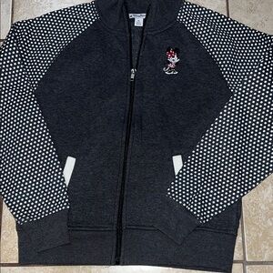 Disney Gray and White mini Polka Dot sweater